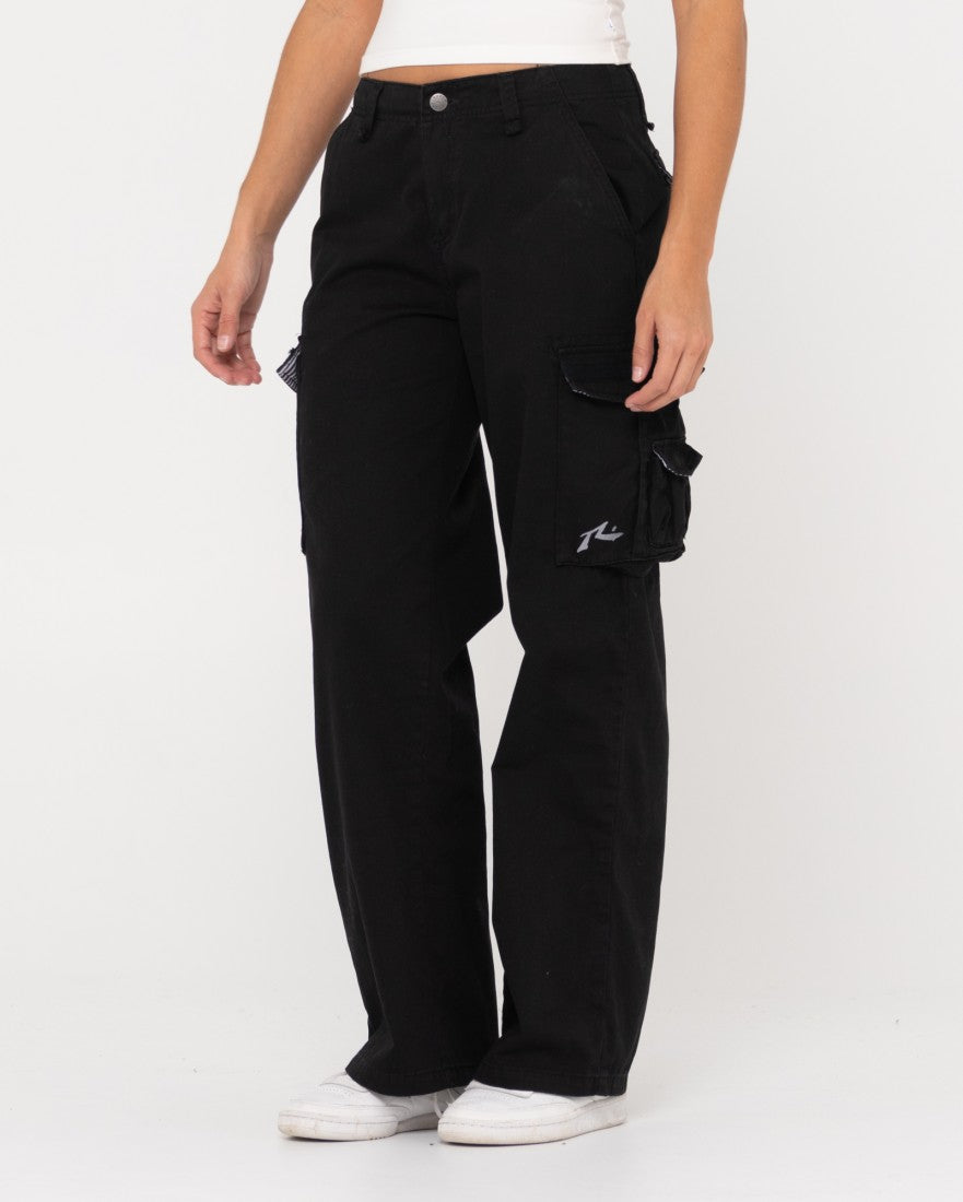 Women's Baggy Cargo Pants Low Waist Loose Fit Straight Wide Leg Pants  Casual Streetwear Trousers with Pockets - Walmart.com